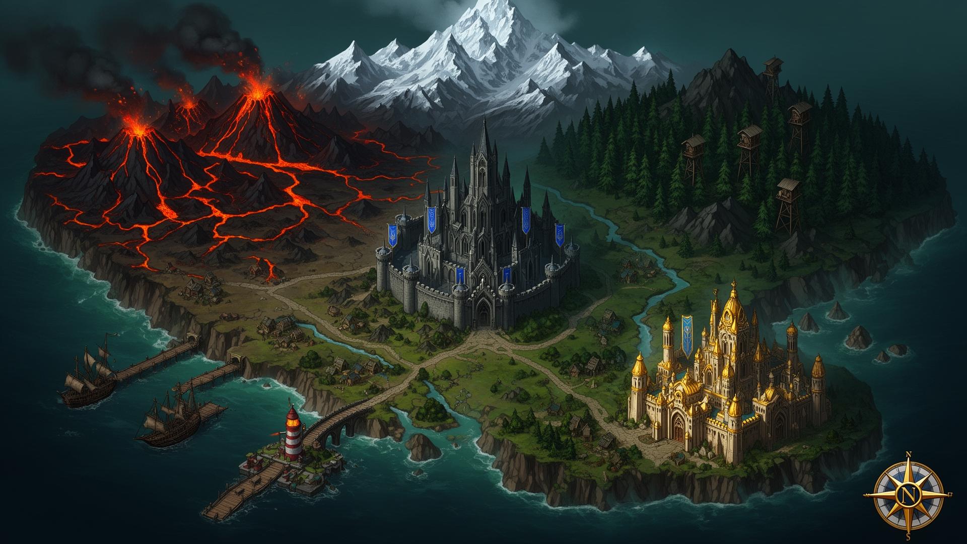 World Conquest map of Huntoria